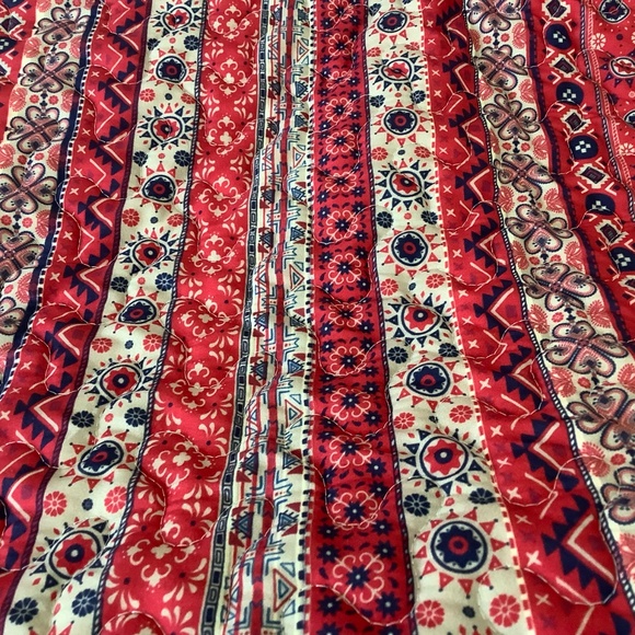 Red White and Blue Americana  tote and garment bag NWT "Junk Gypsy" Made in USA - Picture 10 of 13